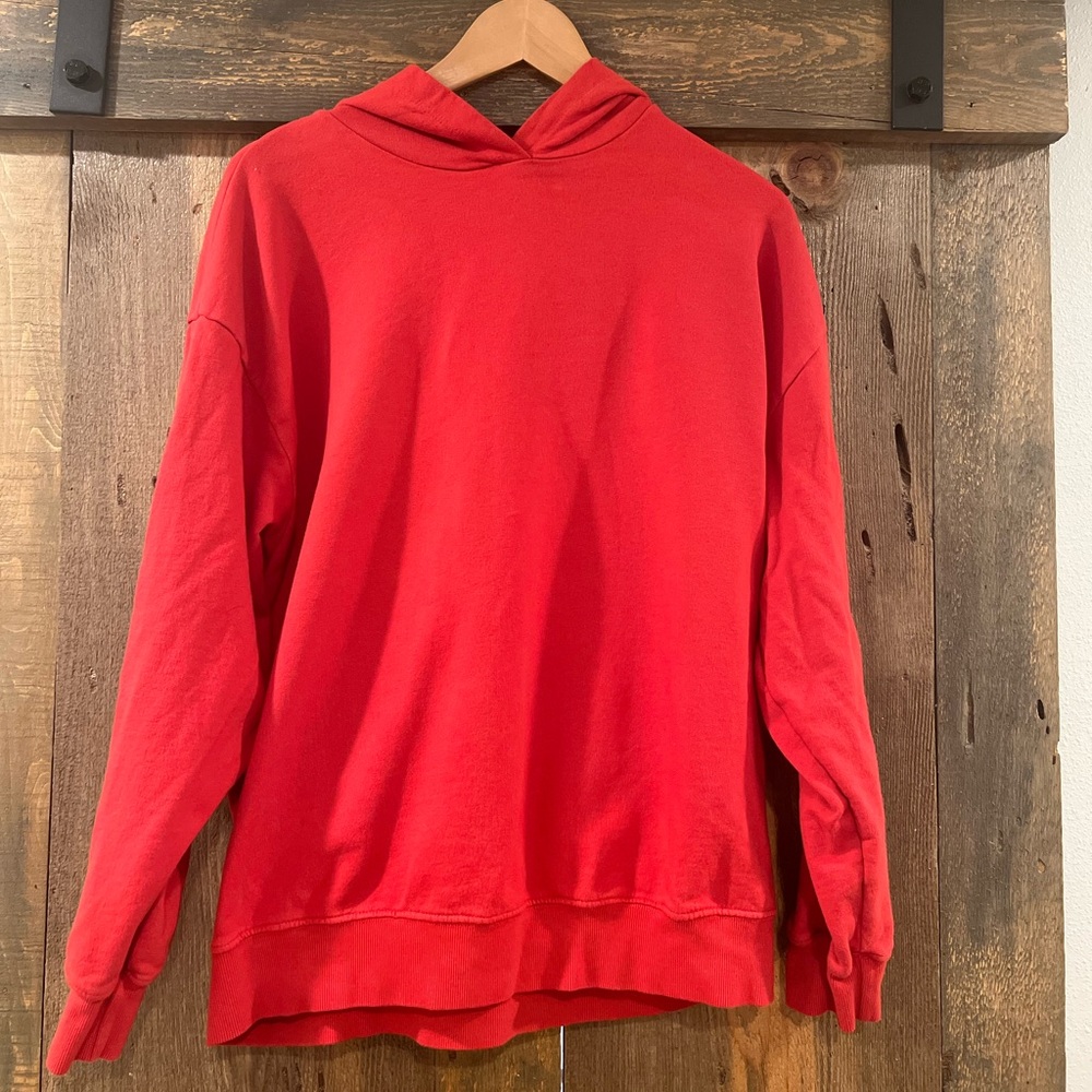 Anthropologie T.la Red Pullover Hoodie Small